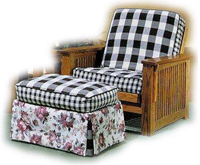 Chair with Separate Ottoman