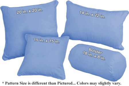 Ice Blue Throw Pillows