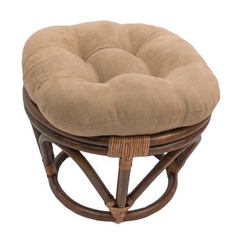 Footstool with Microfiber Pad