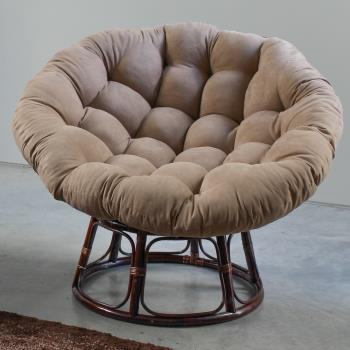 Papasan with Microfiber Cushion