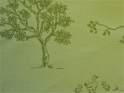 Organic Cotton Animal Farm Green Printed Sateen