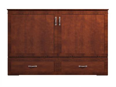 Hamilton Cabinet Murphy Bed Walnut Closed