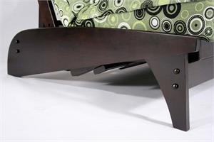 Dillon Futon Frame Arm Black Walnut