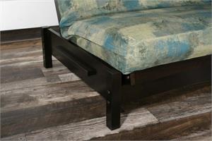 The Tozi Futon Frame Close up