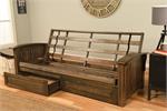 Washington Futon Frame with Drawers