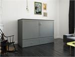 Hamilton Cabinet Murphy Bed Grey Closed